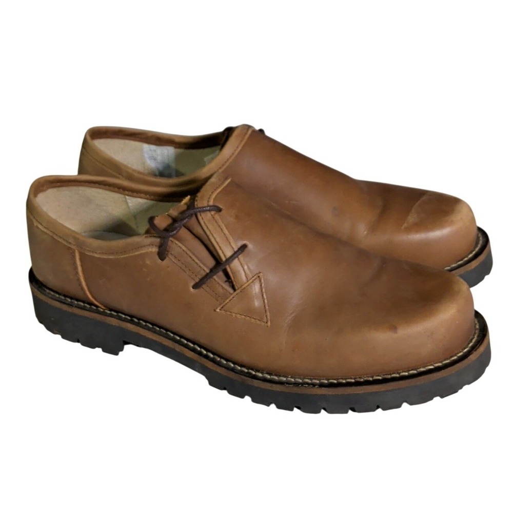 Angermaier Haferlschuh Oxford Shoes Mens Size 11.5 Brown German Traditional